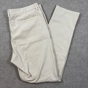 CRZ Yoga Light Tan Performance Golf Pants Men's Size 36x33 EUC
